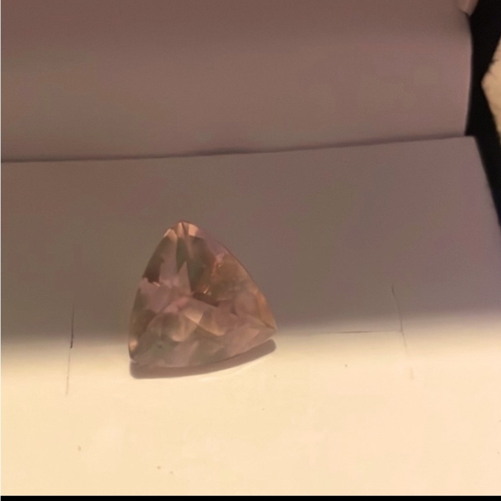 Triangular 2ctw Approx. Stone Morgonite Loose Gem… - image 1